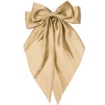 Accesoriu pentru decor par cu Fundita din satin si clema metalica TRD043PP Capucino